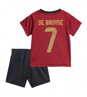 Belgien Kevin De Bruyne #7 Hemmatröja Barn EM 2024 Kortärmad (+ Korta byxor)